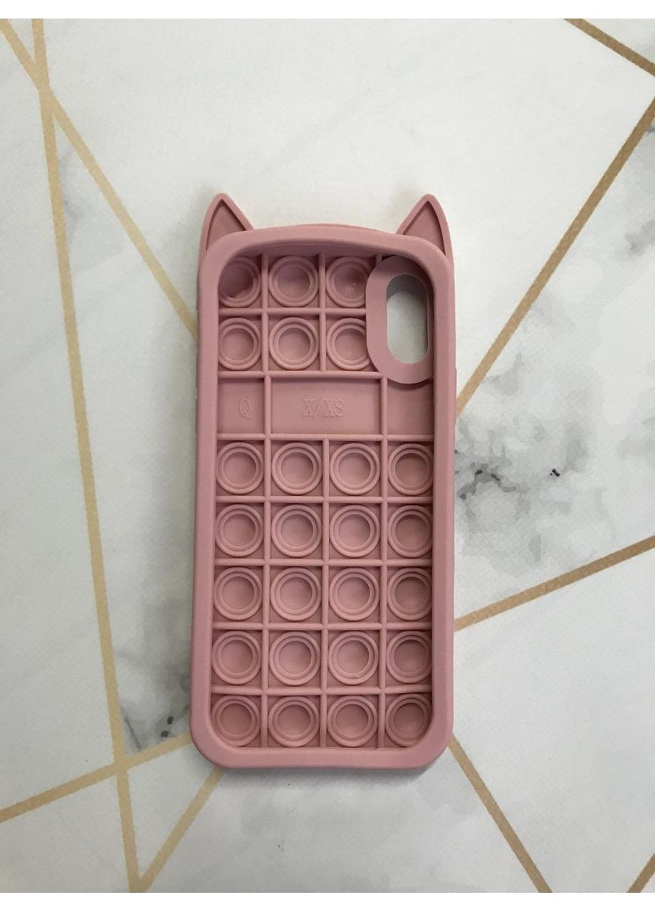 Силиконовый чехол антистресс на iPhone X/Xs:: Попит Котик Epic (359488900)