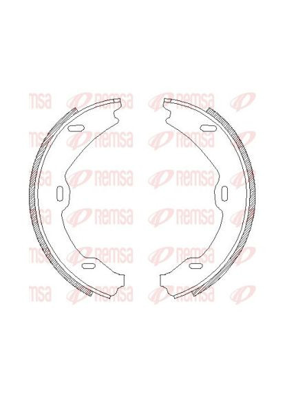 Колодки тормозные барабанные MB S-CLASS(W220) 280-600 -05 4706.01-ua Remsa (342403373)