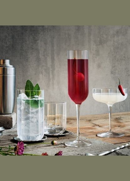 Набор бокалов Jazz Cocktail Coupe 4 шт х 300 мл 12981/01 Luigi Bormioli (316622388)