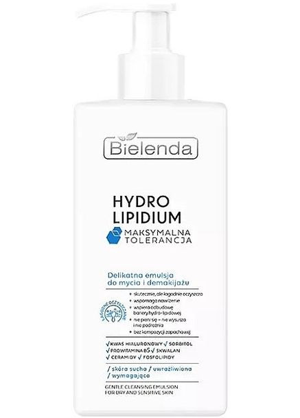 Емульсія для вмивання і зняття макіяжу Hydro Lipidium 300ml (1228490-134468) Bielenda (368624667)