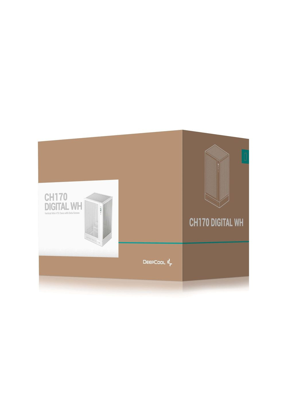 Корпус CH170 Digital White (R-CH170-WHNPI0D-G-1) без БП DeepCool (342331250)