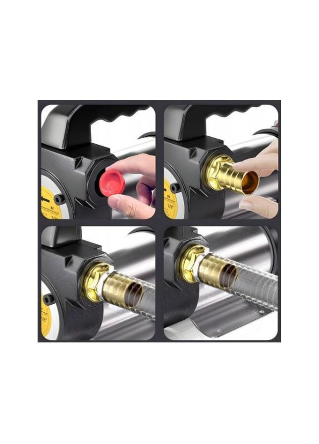 Насос електричний 12 В для перекачування палива Чорний (H051194) No Brand (360768334)