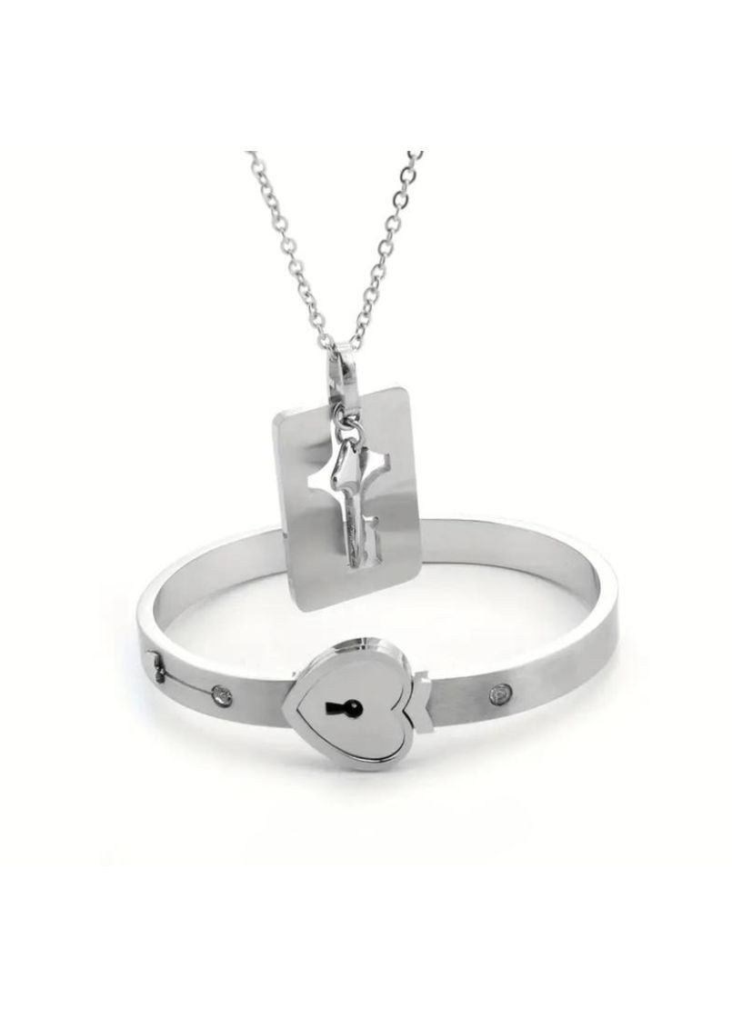 Парный браслет подвеска ключ и замок, парные подвески с ключом и замком, подвески дружбы, кулон, подвеска сердечко Fashion Jewelry (368775477)