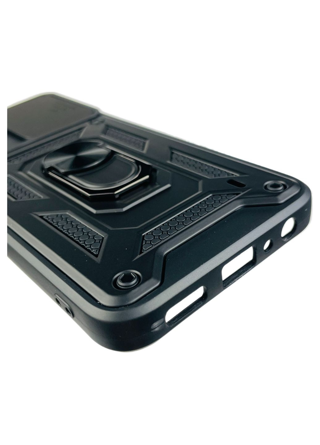 Чохол для Galaxy A05S SM-A057 броньований з кільцем зі шторкою на самсунг а05с чорний rg1 Samsung (366022976)