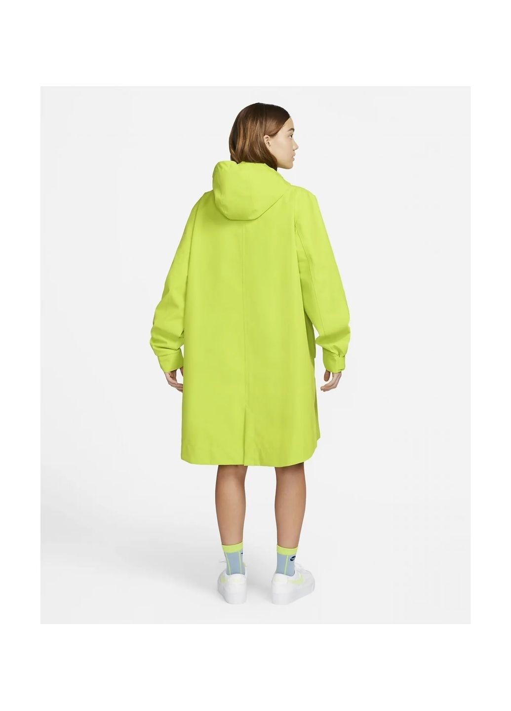 Зеленая парка женская w nsw essntl sf wvn prka jkt green dm6245-321 Nike