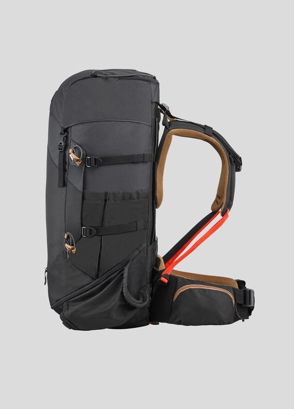 Туристический Рюкзак 50л 58 х 26 х 26 см с Дождевиком Черный FORCLAZ (348117645)