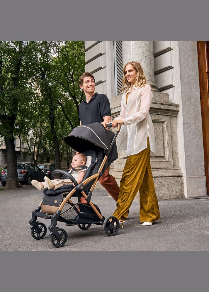Коляска детская прогулочная Goody Primo, черно-бронзовая Chicco (306557578)