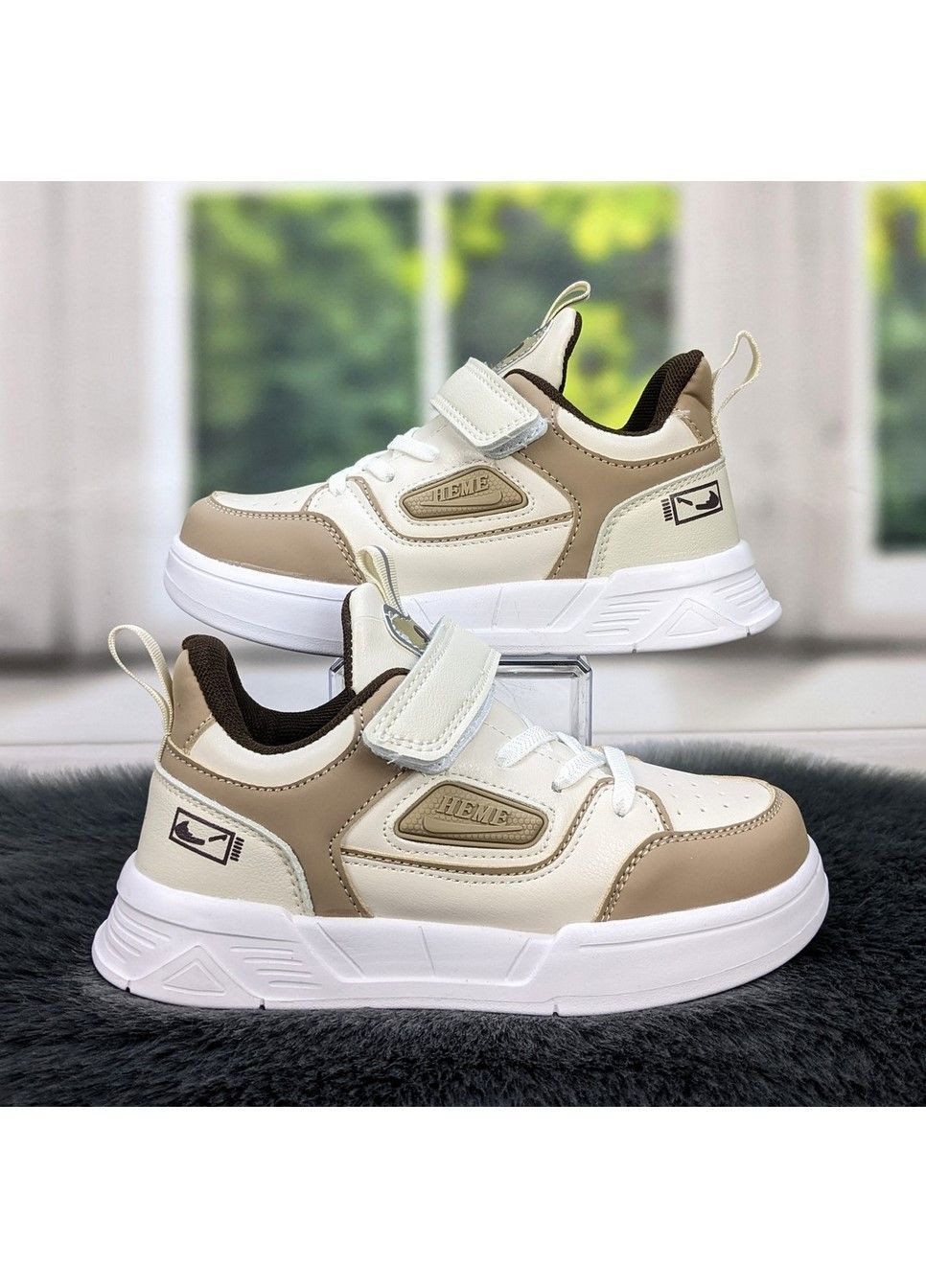 Бежевые демисезонные кроссовки детские для девочки Alemy Kids