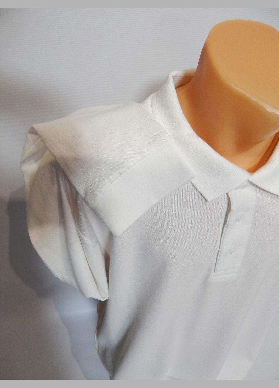 Белая футболка поло мужская с длинным рукавом р.54 009fmdl (только в указанном размере, только 1 шт) Stedman