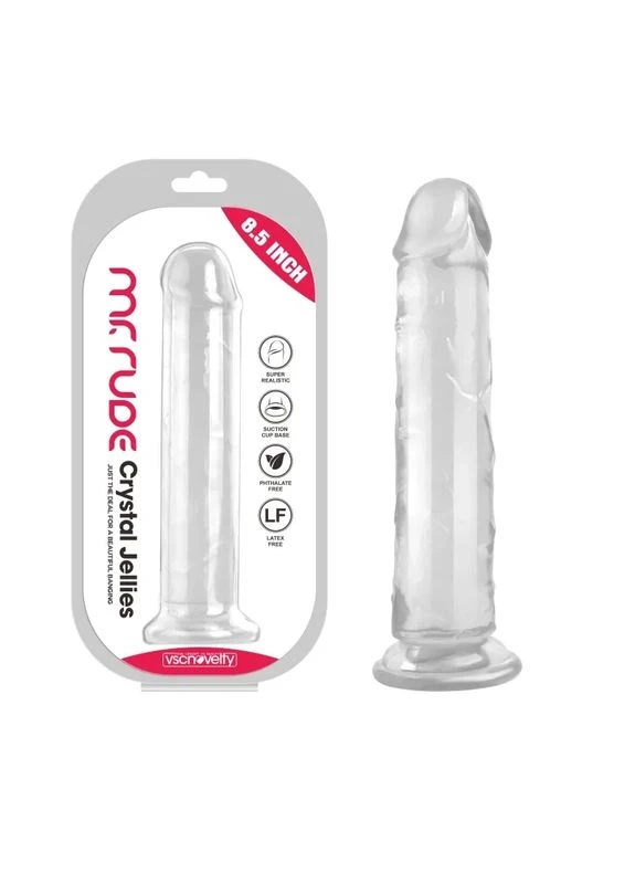 Фалоімітатор Crystal Jellies Realistic Dildo Clear Mr. Rude 8.5 Vscnovelty (401890268)