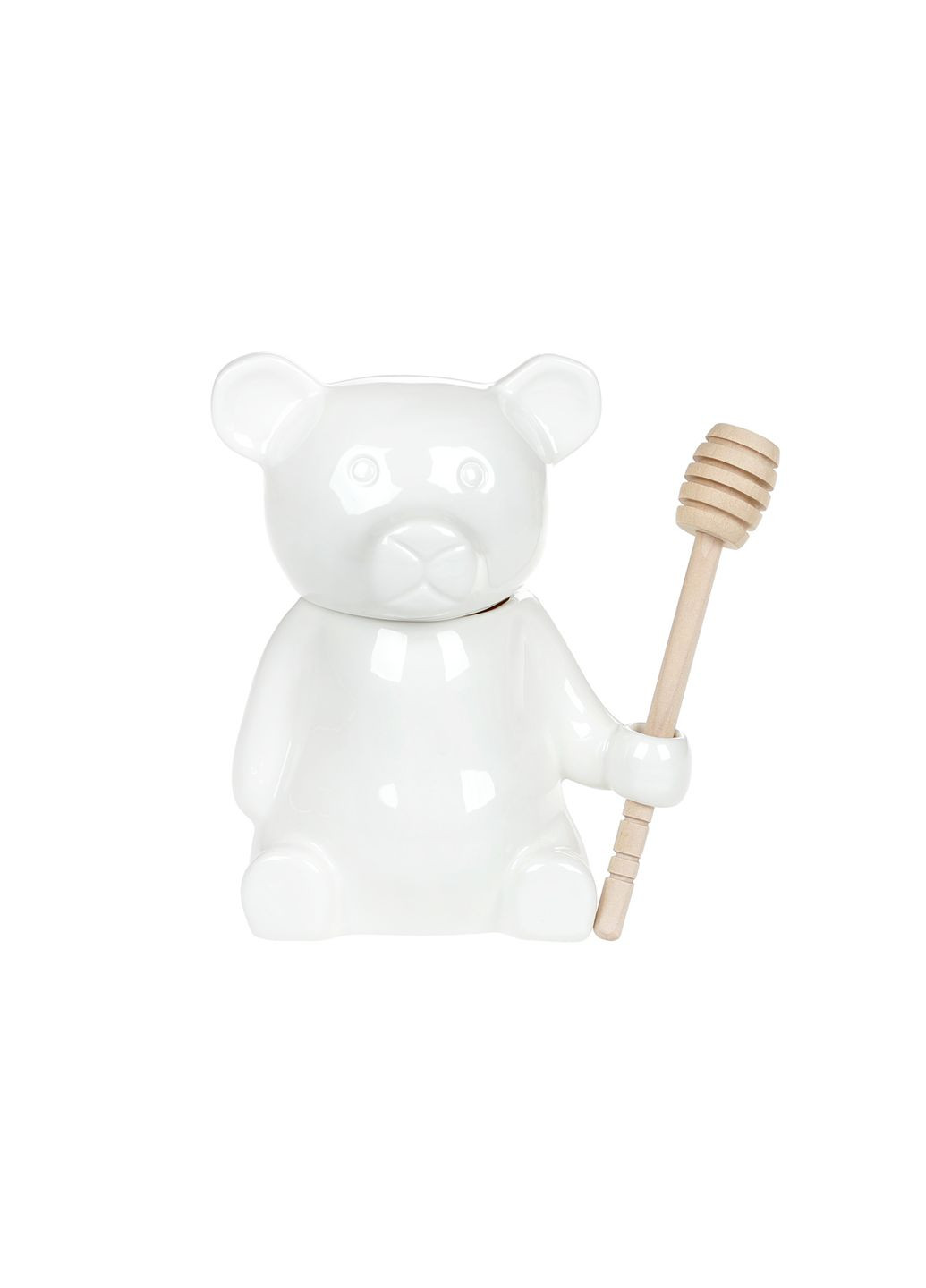 Медовниця порцелянова 280мл Ведмедик з дерев'яною ложкою No Brand (340905703)