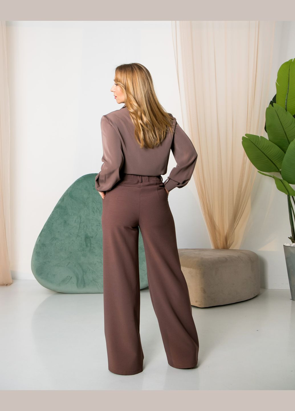 Брюки жіночі палаццо 159АН чорні. No Brand (296657476)