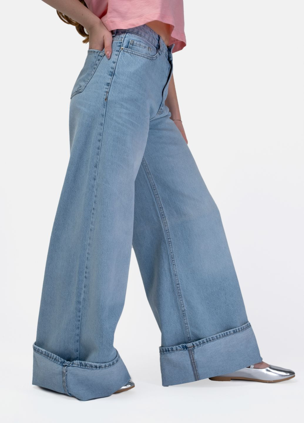 Джинсы палаццо женские 345253 Power - (317211401)