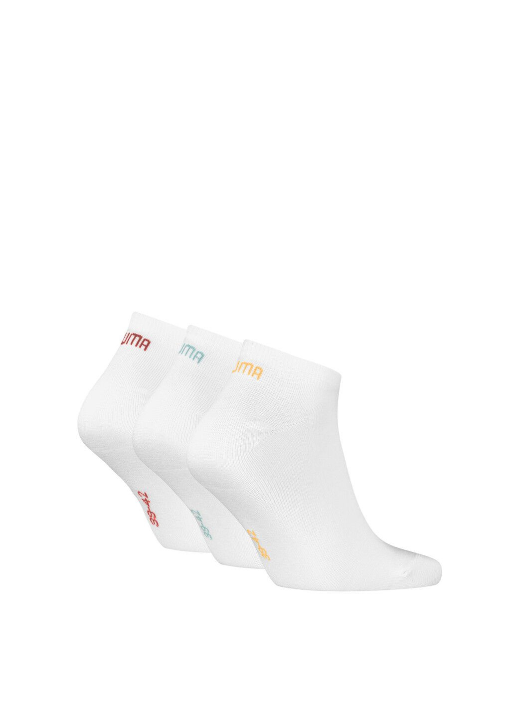 Белые носки sneaker socks unisex (3-pack) Puma однотонные (321662263)