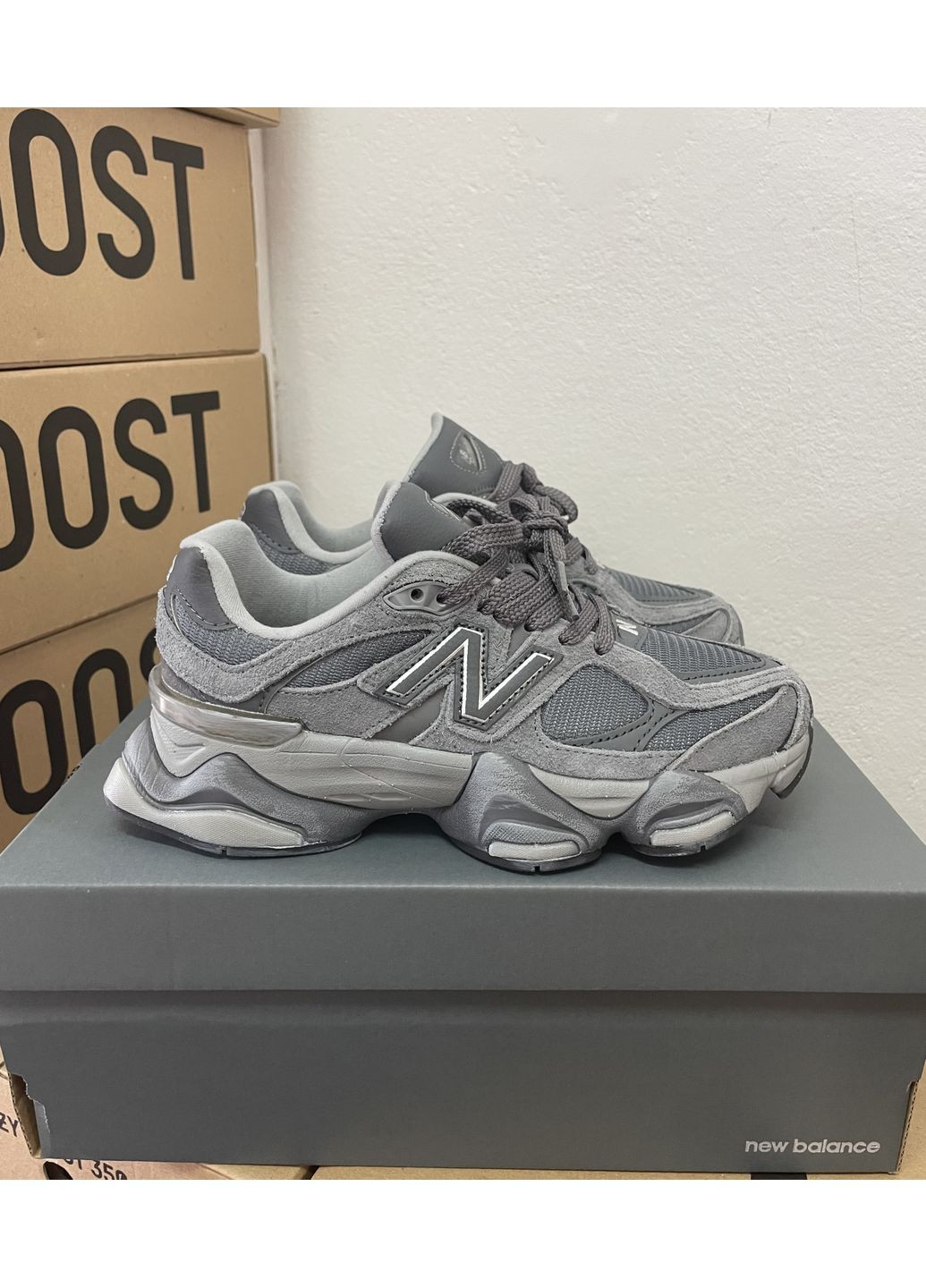 Сірі всесезонні кросівки 9060 all grey New Balance