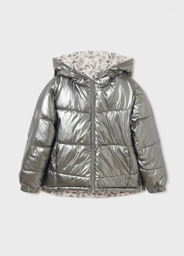 Срібна куртка двостороння Mayoral