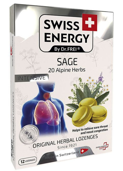 Herbal Lozenges Blister 20 herbs + Sage 12 herbal lozenges Swiss Energy (362497234)