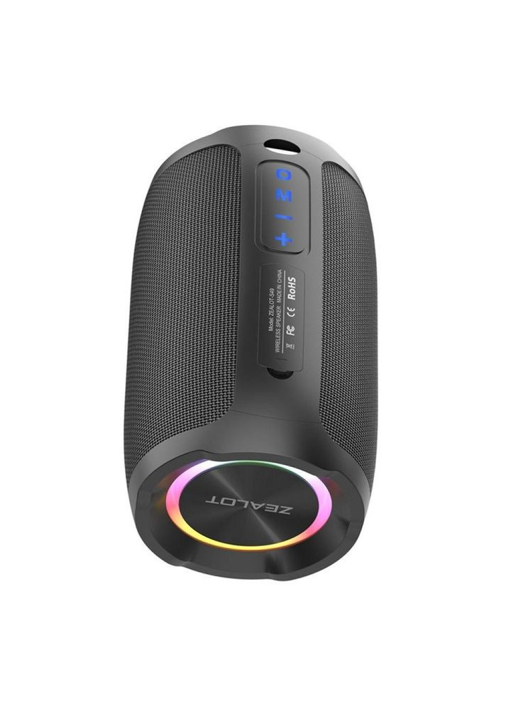 Портативная беспроводная колонка S49 IP67 Блютуз V5.0,звук в Hi-Fi качестве с глубокими Zealot (340935473)