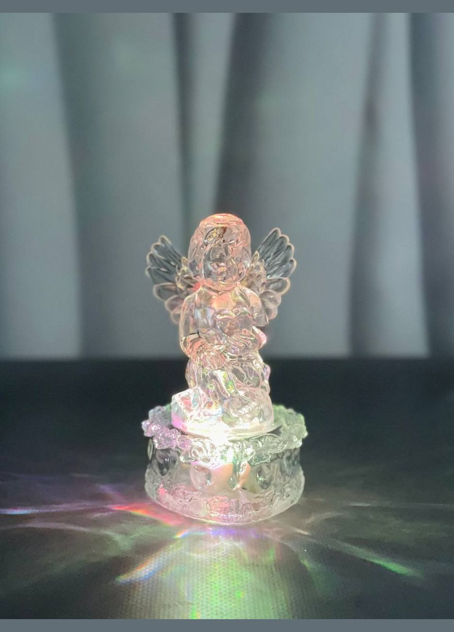 Світлодіодна свічка Angel на підставці мультиколор (30днів) Flame (309005675)
