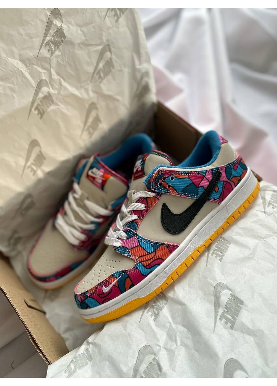 КРОСІВКИ ЖІНОЧІ NIKE SB DUNK LOW PARA MULTI COLOR НАЙК СБ ДАНК No Brand комбіновані демісезони (367167525)