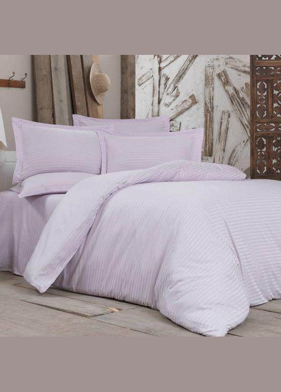 Постільна білизна LIGHT LILAC Elite Сатин страйп Євро MERISET (278255177)