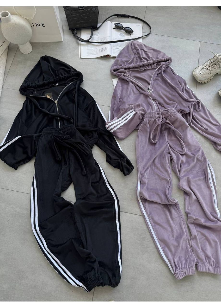 Жіночий велюровий спортивний костюм із капюшоном Україна (361856510)