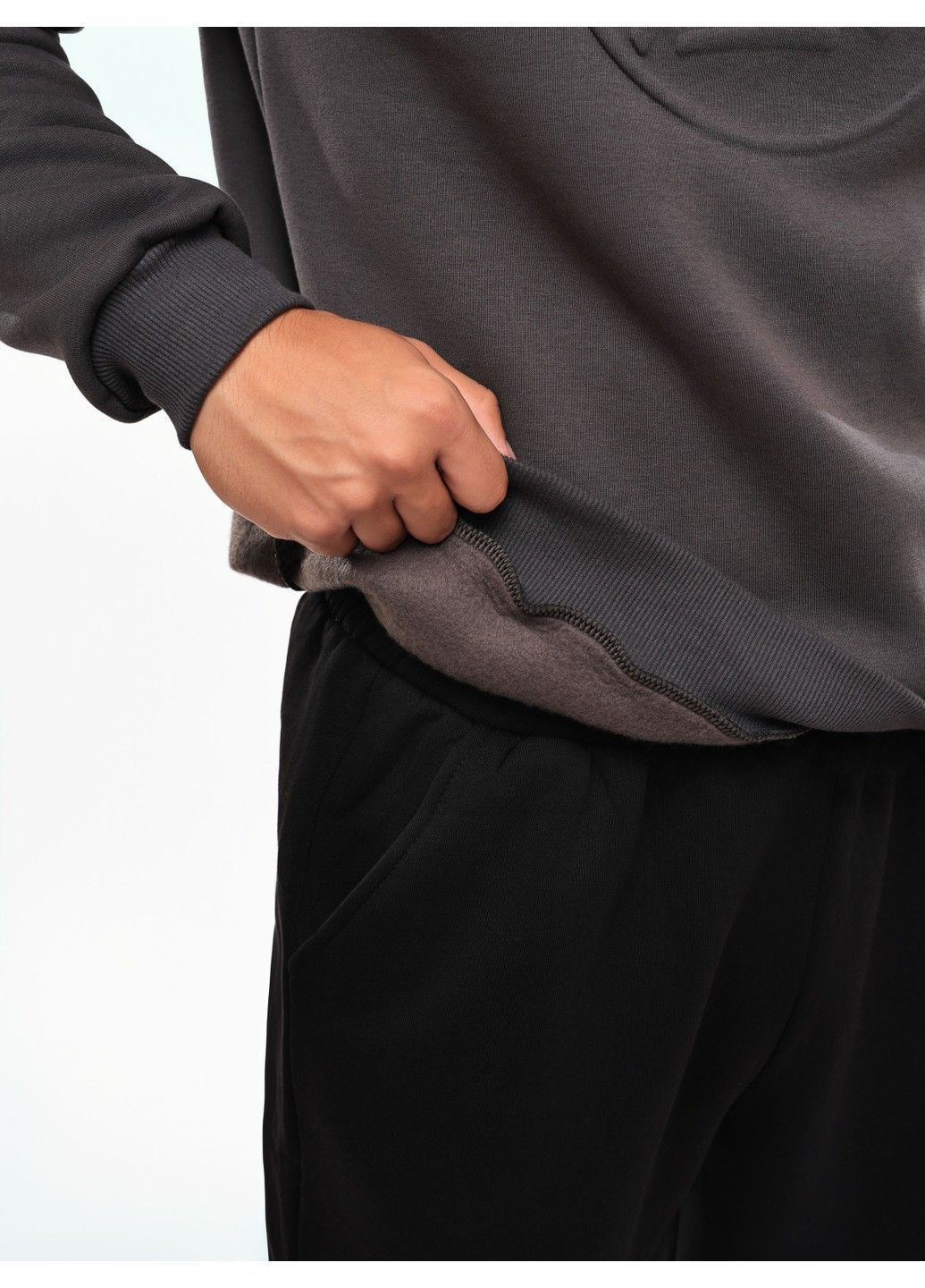 Серый свитшот мужской Like (364926945)