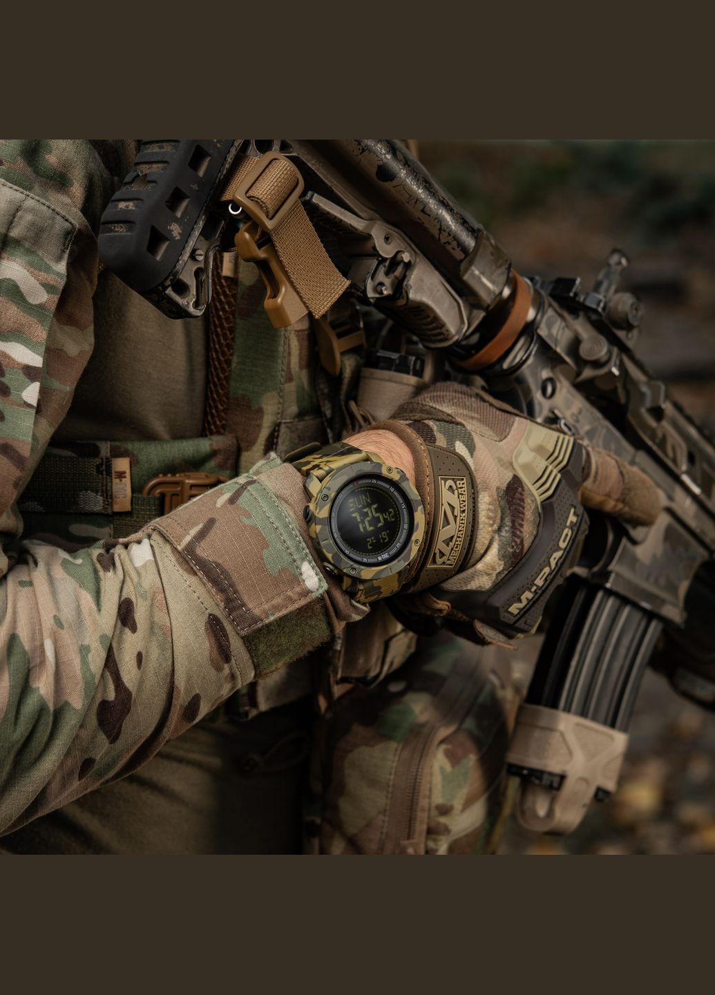 Годинник тактичний з компасом 2095 Camo M-TAC (303261746)