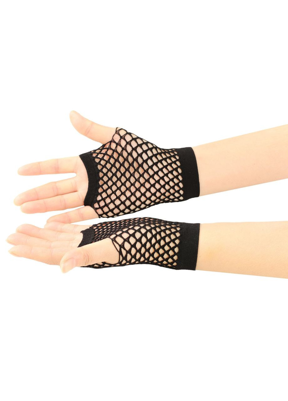 Короткие сеточные митенки перчатки Honey Fashion Accessories XS/S/M черный (7-79) No Brand (313286062)
