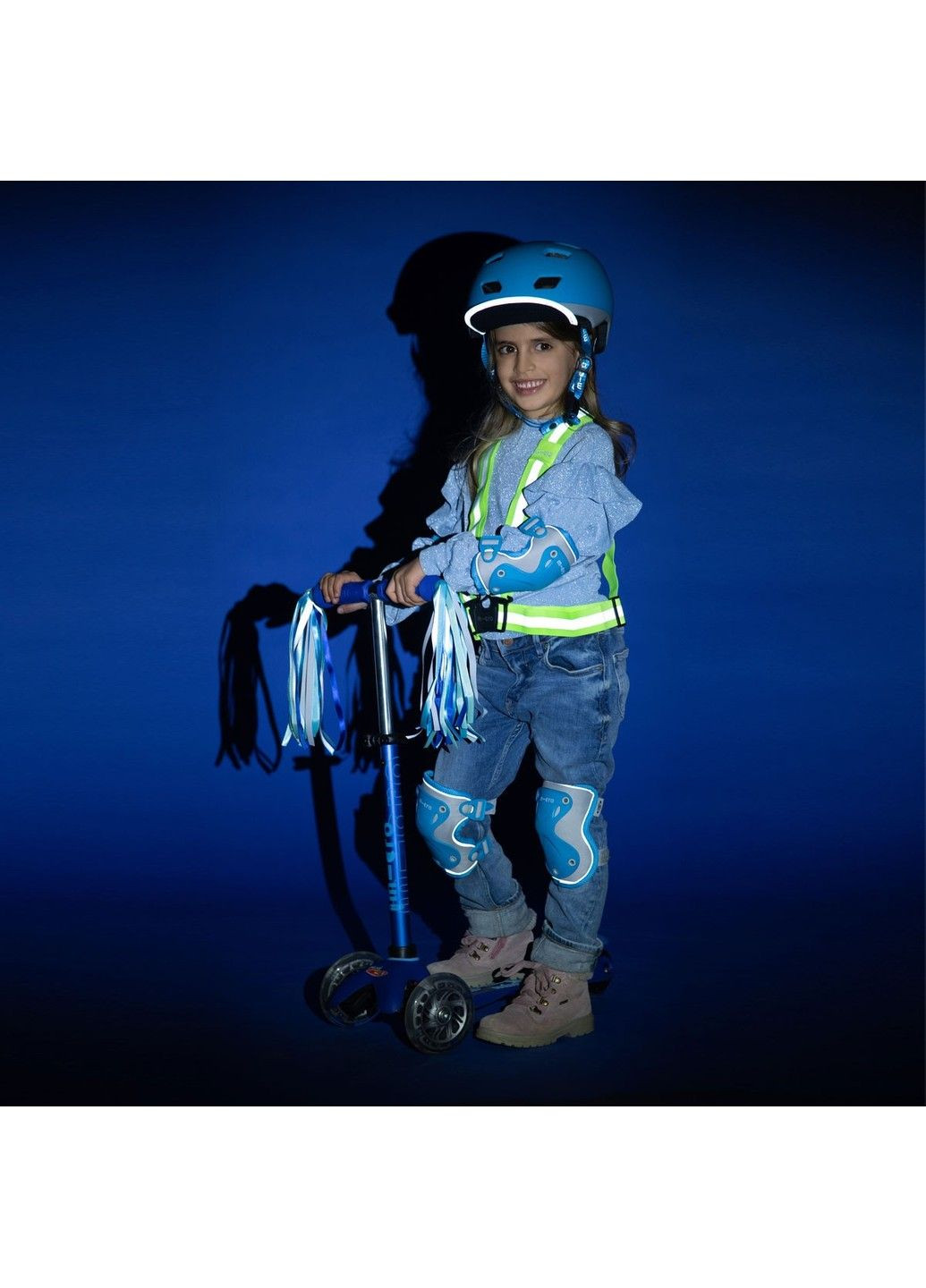 Захисний комплект наколінники та налокітники - Синій (М) Micro (331173746)