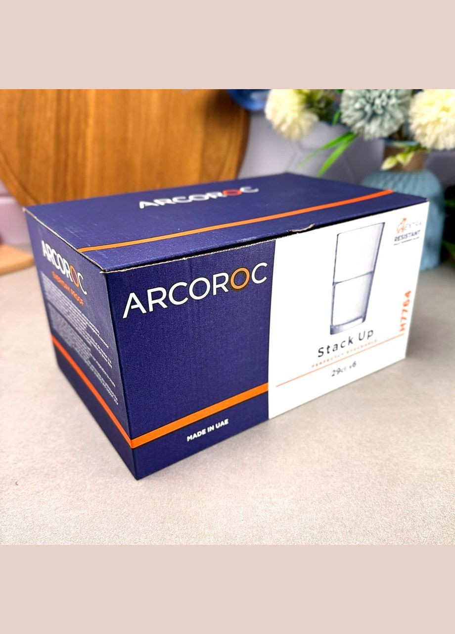 Набор высоких стаканов 290 мл 6 шт Stack Up Arcoroc (324445545)