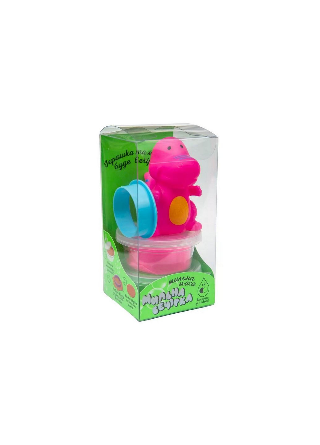 Набор для творчества "Мыльная вечеринка-розовый динозавр" 32106ST 2 массы и игрушка Strateg (282847996)