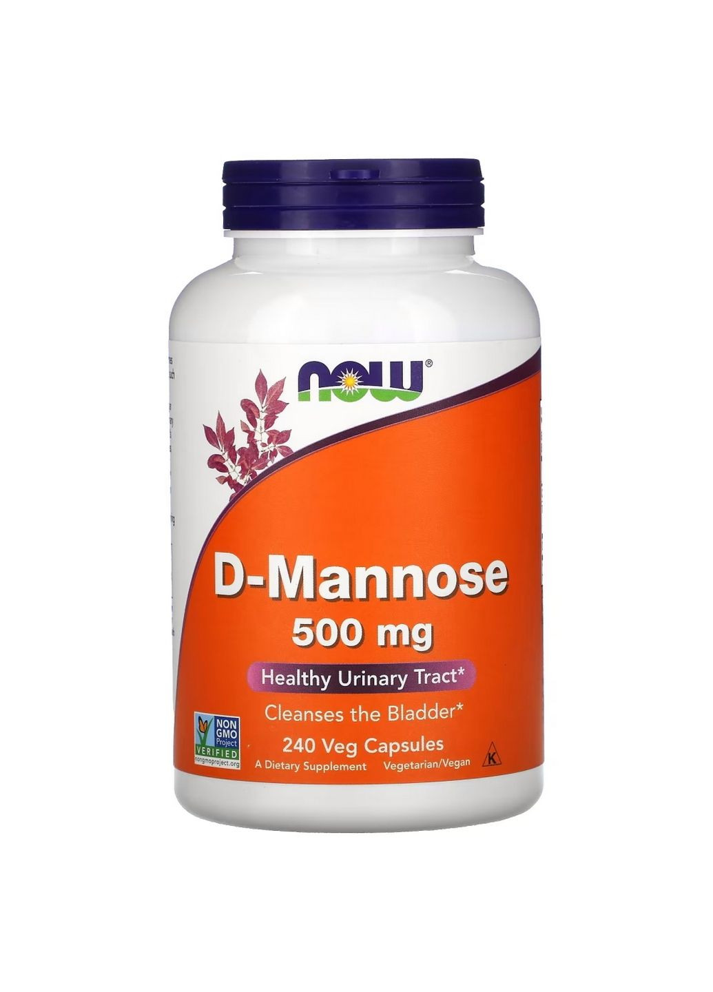Натуральна добавка D-Mannose 500 mg, 240 вегакапсул Now (294930298)