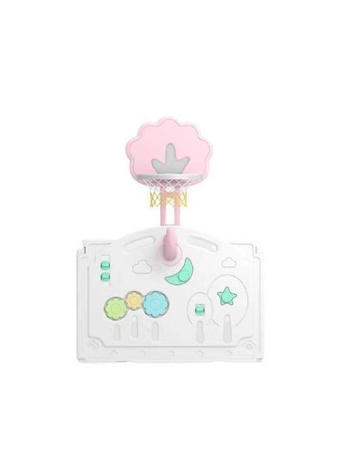 Манеж з баскетбольним кільцем BabyPlayPen 205х205х62 см Рожевий (1568525833) No Brand (369458223)