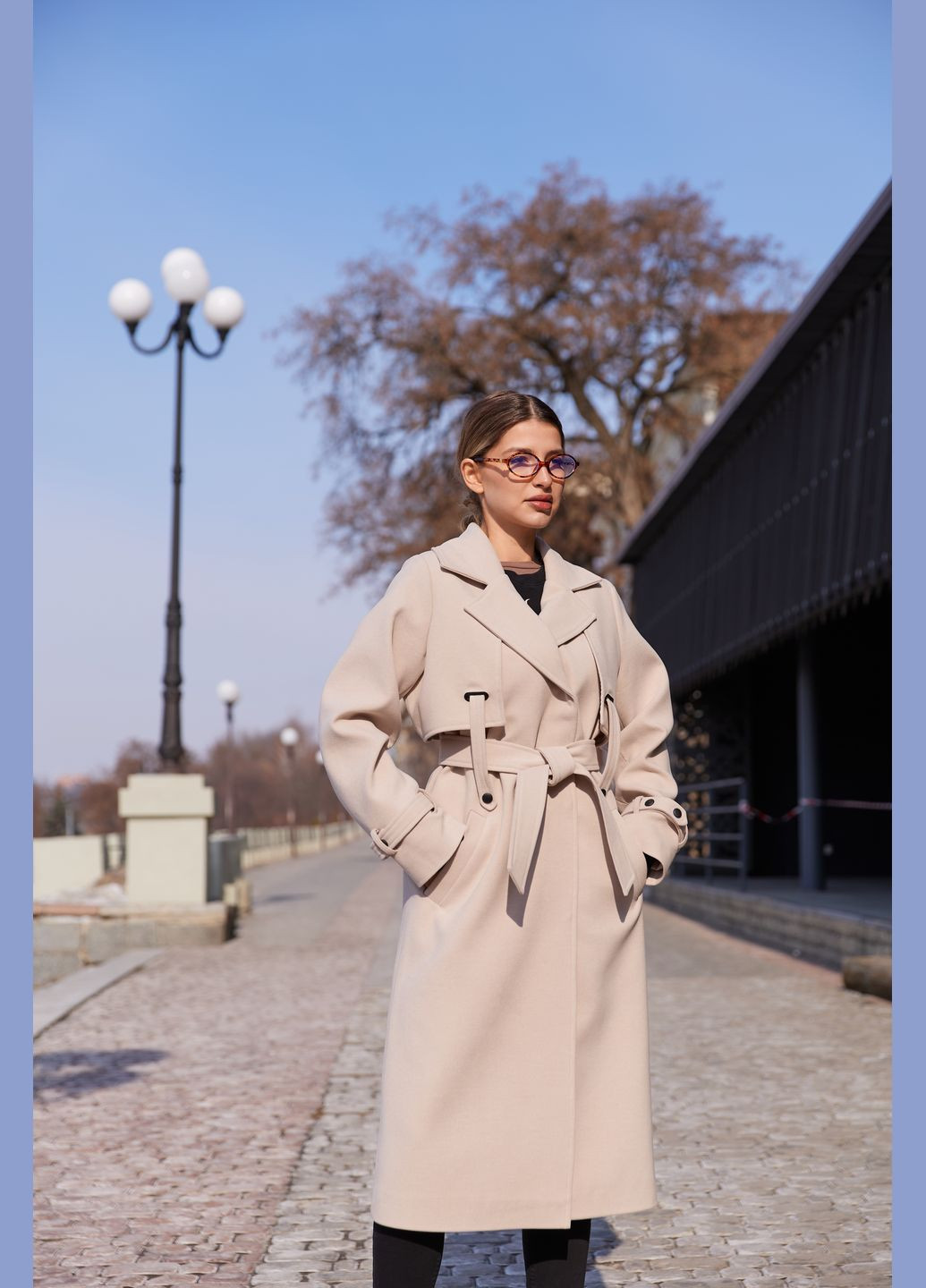 Молочне демісезонне Пальто MN