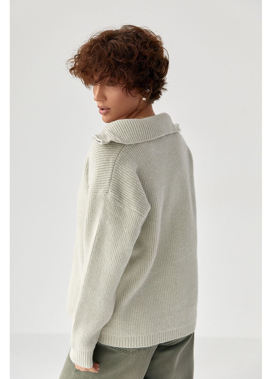 Вязаная женская кофта с молниями Lurex (371334075)