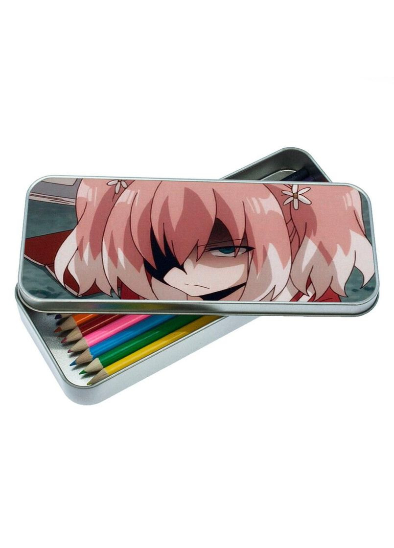 Органайзер для канцелярских принадлежностей металлический, кейс для мелочей Аниме Бездарная Нана #003 7*18 см Silver No Brand (309159118)