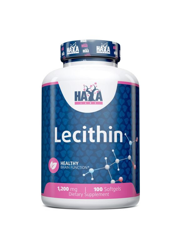 Натуральная добавка Lecithin 1200 mg, 100 капсул Haya Labs (324419202)