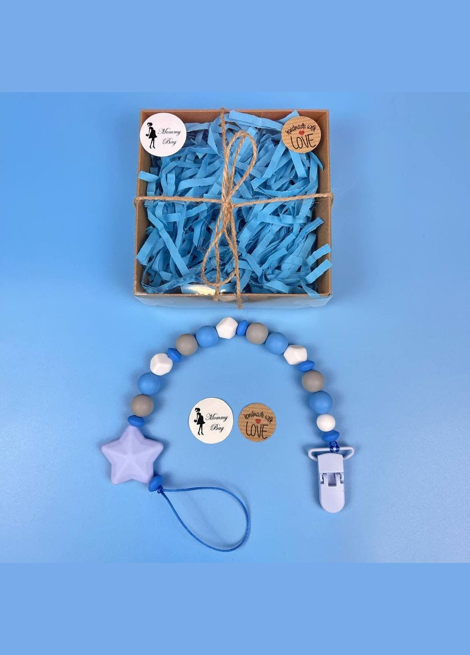 Держатель для пустышки Голубой Mommy Bag (280942016)