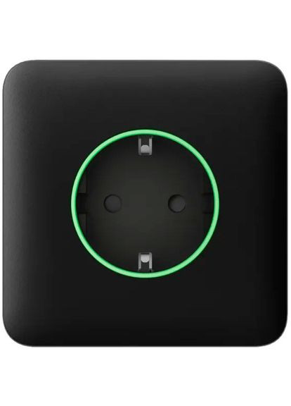 Передняя панель для встроенной розетки SoloCover for Outlet Jeweler Black (000038781) Ajax (322936564)