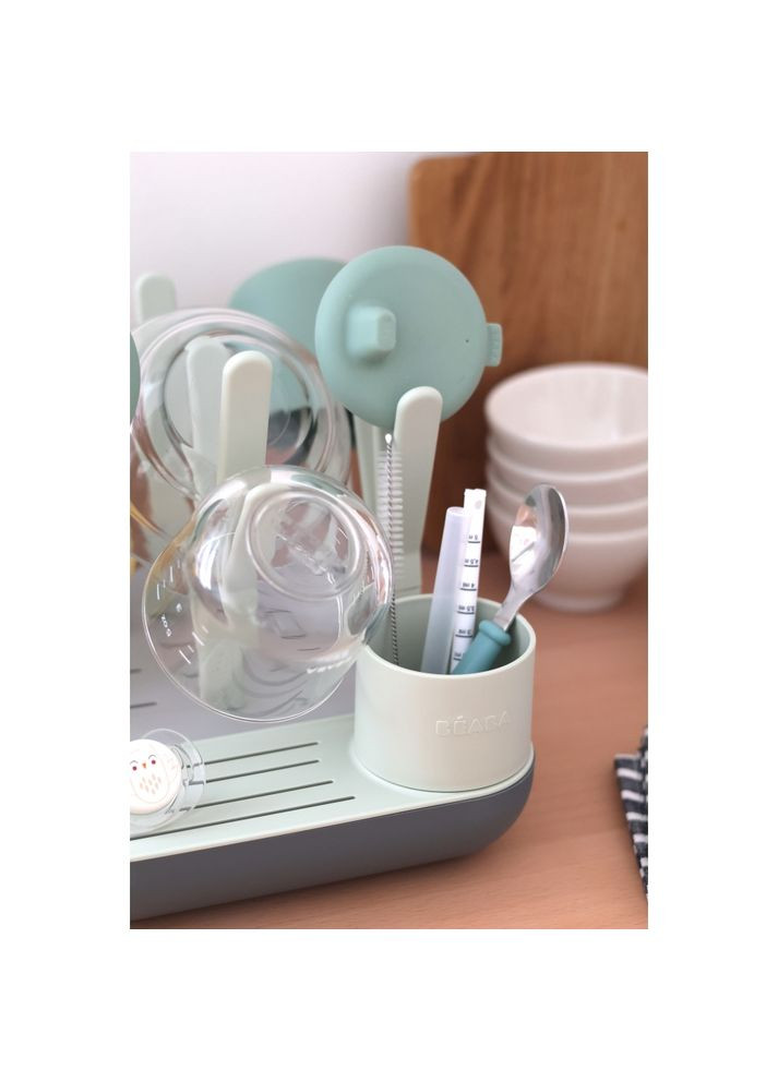 Сушилка для посуды Forest зеленая/серая, арт. 911731 Beaba (369490052)