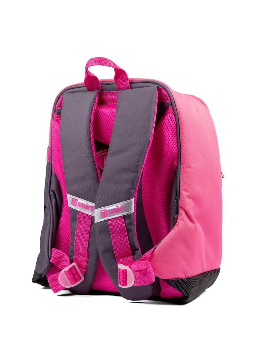 Рюкзак школьный SMART H-55 Cat rules розово-серый 1 Вересня (257296858)