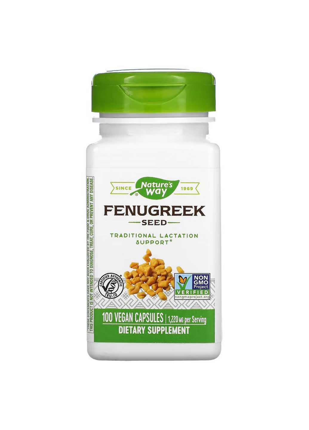 Натуральная добавка Fenugreek Seed, 100 вегакапсул Nature's Way (293340296)