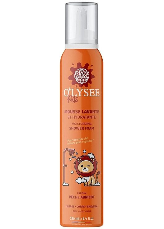 Дитяча крем-пінка для купання 3 в 1 "Peach & Apricot" Whipped Shower Foam 250ml (1408310-25978193) O'lysee (368613847)