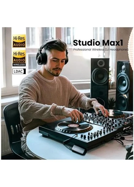 Наушники Studio Max 1 Bluetooth Hi-Res Wireless/LDAC +3,5мм/6,35мм Audio (Studio Max 1 ) Oneodio (390932108)