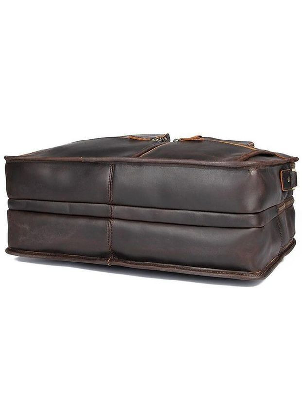 Сумка чоловіча шкіряна портфель в дорогу планшет для документів А4 для телефону Коричневий 34195 John McDee (331861732)