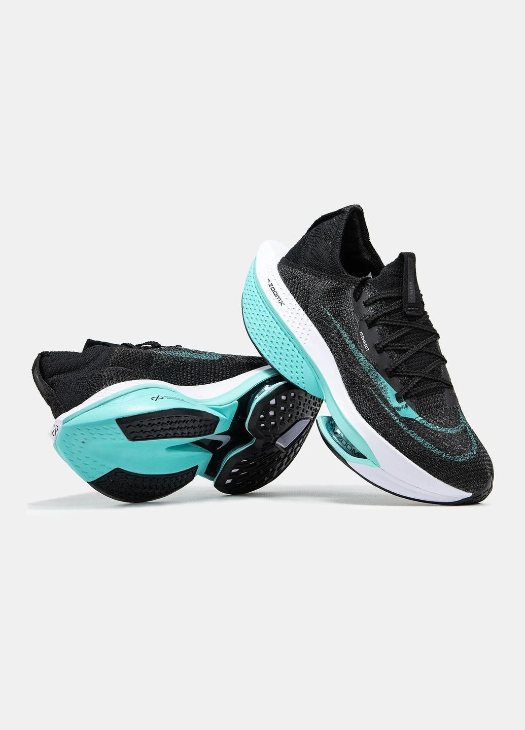 Чорні Осінні кросівки чоловічі nike air zoom alphafly 2 No Brand Air ZoomX Alphafly