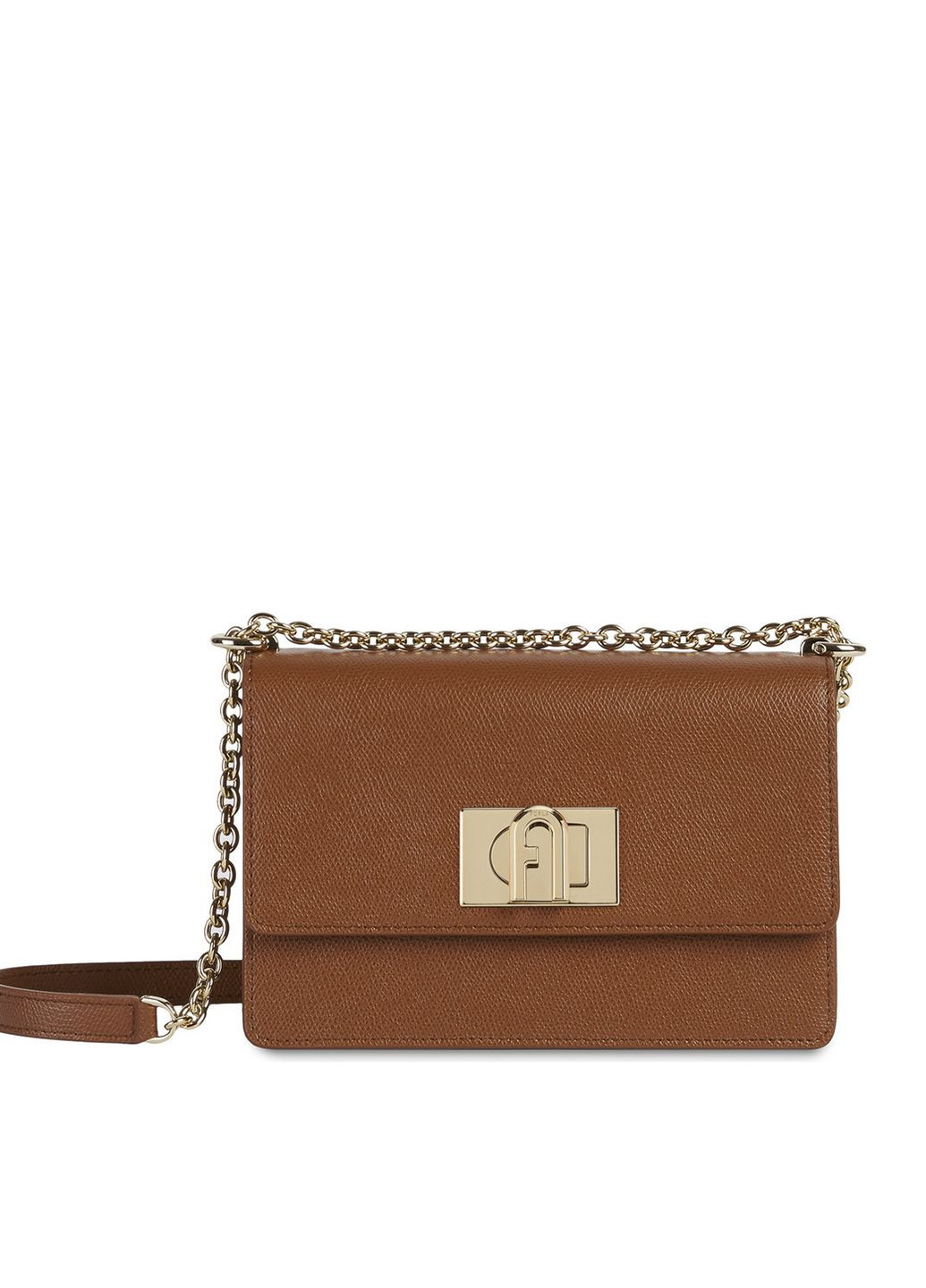 Сумка кросс-боді жіноча шкіряна коричнева Furla 1927 MINI CROSSBODY 20 (314900639)