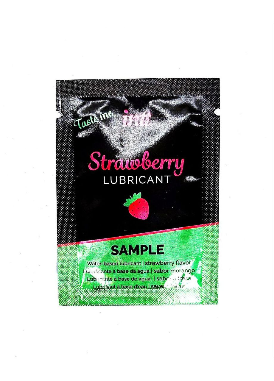 САШЕТ Їстівний лубрикант зі смаком полуниці Strawberry Lubricant Intt (297134729)
