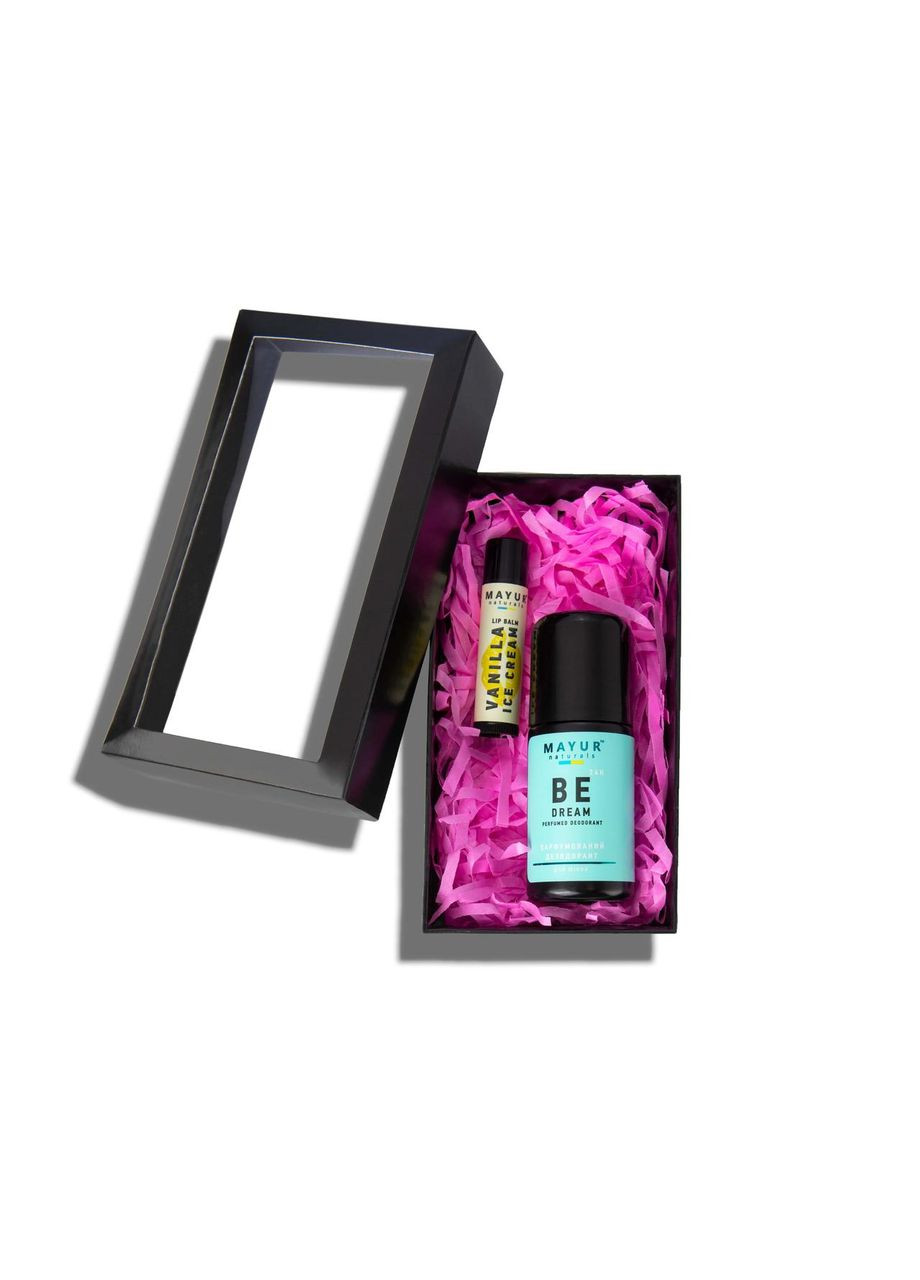Подарунковий набір для тіла та губ "Ванальна мрія", ТМ " " 89 Mayur (363970018)